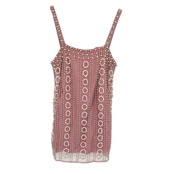 LPA Lelia beaded Mini dress bubble pink - M - Picture 2 of 11